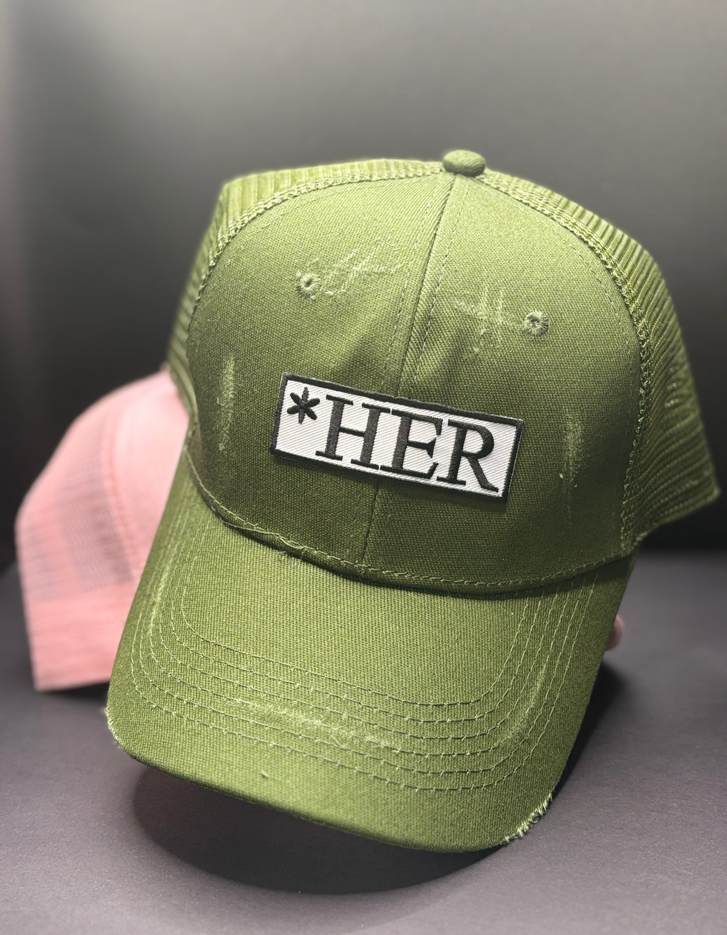 *HER Distressed Baseball Cap